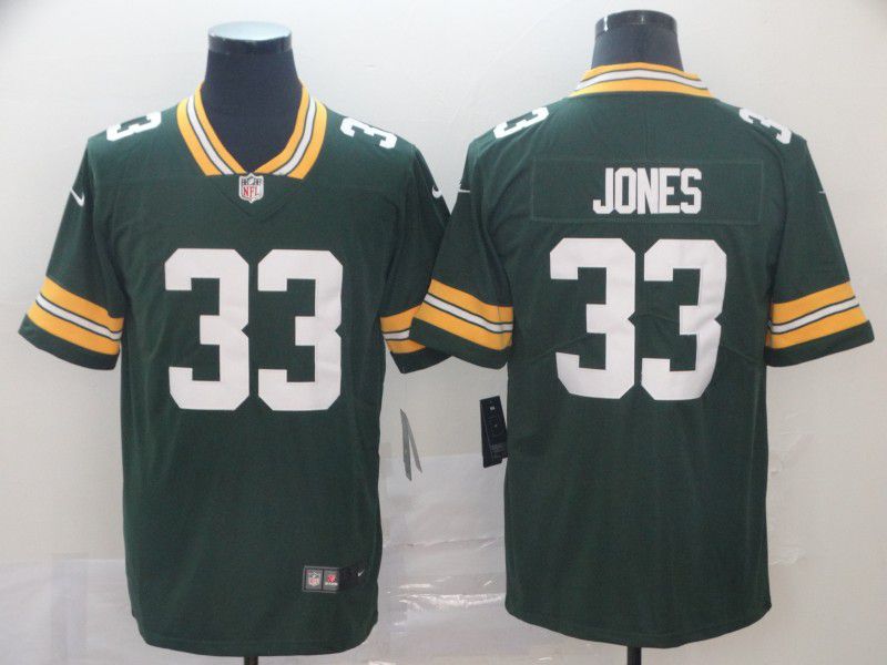 Men Green Bay Packers 33 Jones Green Nike Vapor Untouchable Limited Player NFL Jerseys